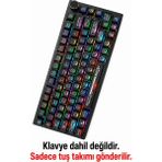 Leaven Mekanik Klavye Keycap -136 Tuşlu Siyah Opal Tuş Takımı
