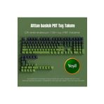 Leaven Mekanik Klavye Keycaps Seti- 130 Tuş PBT Çift Baskılı-Alttan Baskılı Gradyen Renkli