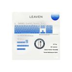 Leaven MEKANİK KLAVYE PBT ÇİFT BASKI KEYCAP SETİ ÇİZGİ DESENLİ 137 TUŞLU MAVİ -BEYAZ TUŞ TAKIMI