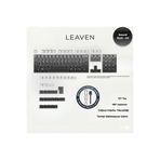 Leaven Mekanik Klavye -Pbt Çift Baskı Keycap Seti- Çizgi Desenli 137 Tuşlu Siyah - Gri Tuş Takımı