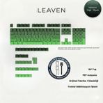 Leaven Mekanik Klavye -Pbt Çift Baskı Keycap Seti- Çizgi Desenli 137 Tuşlu Yeşil - Siyah Tuş Takımı