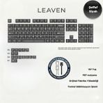 Leaven Mekanik Klavye Tuş Takımı - Keycap Seti- Siyah Şeffaf 118 Tuşlu - Tuş Takımı - Şeffaf Siyah