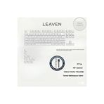 Leaven Mekanik Klavye Tuş Takımı-Pbt Çift Baskı Keycap Seti- Çizgi Desenli 97 Tuşlu -Beyaz Tuş Takımı