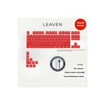 Leaven Mekanik Klavye Tuş Takımı-Pbt Çift Baskı Keycap Seti- Çizgi Desenli 97 Tuşlu -Kırmızı Tuş Takımı