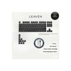 Leaven MEKANİK KLAVYE TUŞ TAKIMI-PBT ÇİFT BASKI KEYCAP SETİ- ÇİZGİ DESENLİ 97 TUŞLU -SİYAH TUŞ TAKIMI