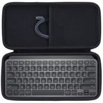 Lebakort Hart Seyahat Koruyucu Kılıf Çanta Logitech MX Keys Mini Kablosuz Kompakt Bluetooth Klavye için (Siyah)