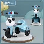 Lebeigo Çocuk Pedallı Üç Tekerlekli Bisiklet Katlanabilir Bebek Pedallı Bisiklet 1-2-4 Yaş Müzikli ve Işıklı Çocuk Bisikleti (Yurt Dışından) - Açık Mavi
