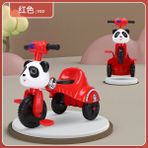 Lebeigo Çocuk Pedallı Üç Tekerlekli Bisiklet Katlanabilir Bebek Pedallı Bisiklet 1-2-4 Yaş Müzikli ve Işıklı Çocuk Bisikleti (Yurt Dışından) - Koyu Kırmızı