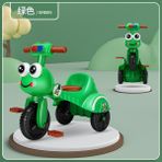 Lebeigo Çocuk Pedallı Üç Tekerlekli Bisiklet Katlanabilir Bebek Pedallı Bisiklet 1-2-4 Yaş Müzikli ve Işıklı Çocuk Bisikleti (Yurt Dışından) - Yeşil
