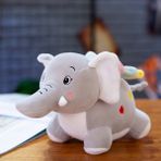 Lebeigo Dumbo Peluş Oyuncak Karikatür Fil Bebek Çocuk Yastık Bez Bebek Hediye 50 cm (Yurt Dışından) - Açık Gri
