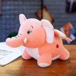 Lebeigo Dumbo Peluş Oyuncak Karikatür Fil Bebek Çocuk Yastık Bez Bebek Hediye 50 cm (Yurt Dışından) - Beyaz - Pembe