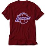 Lebron J. Lakers Logo Kırmızı Tişört - 3XL