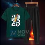 Lebron James Lakers Efsane Forma Basketbol Kadın Erkek T-Shirt Basic Tişört Eşofman Takımı - XL - Yeşil