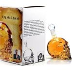 Lebron Kuru Kafa Tasarımlı Cam Şişe & Karaf - 1000 ml - 1 lt
