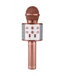 Lebron Ws 858 Karaoke Mikrofon Bluetooth Hoparlör Rose Gold