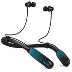 Lecefty Boyun bandı Bluetooth kulaklık, 200H ekstra uzun çalma süresi kablosuz stereo boyun bandı, mikrofonlu kulaklık, su geçirmez, dengeli armatür, spor/egzersiz için kulak içi kulaklık (camgöbeği