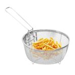 Lecerrot patates kızartması sepeti, patates kızartması sepeti, paslanmaz çelik, derin kızartma sepetleri, kızartma sepetleri, soğan halkaları ve tavuk kanatları için yiyecek sunum süzgeç
