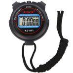 Lecerrot Spor Kronometre Zamanlayıcı, Spor için Kronometre Zamanlayıcı, LCD El Kronometre, Dış Mekan Bölünmüş Stop Tur Zamanlayıcı Dijital Takvim Çalar Saat Hakemi, Futbol, Yüzme, Basketbol, Koşu için