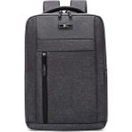 Lecoo BG01 15 - 15.9 inç Laptop Bölmeli 3 Katmanlı Suya Dayanıklı Çok Fonksiyonlu Sırt Çantası - 410mm x 290mm x 120mm - Koyu Gri