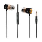 Lecoo EH103 Kablolu 3.5mm Jacklı Mikrofonlu Kulak İçi Kulaklık - Gürültü Önleyici Mikrofon, Ses Ayarı Paneli, Terlemeye Dayanıklı, Evrensel Uyumluluk, Spor İş Kulak İçi Kulaklık Siyah
