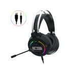 Lecoo HT401 USB Kablolu Kulak Üstü RGB LED Aydınlatmalı Oyuncu Kulaklığı - Ayarlanabilir Kafa Bandı, Konforlu Kulak Yastıkları, 2.2m Kablo, 268g Gaming Kulaklık Siyah