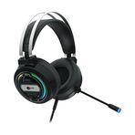 Lecoo HT401 USB Kablolu Kulak Üstü RGB LED Aydınlatmalı Oyuncu Kulaklığı - Ayarlanabilir Kafa Bandı, Konforlu Kulak Yastıkları, 2.2m Kablo, 268g Gaming Kulaklık Siyah