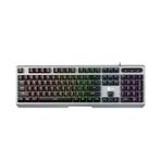 Lecoo KB121 USB Kablolu Oyuncu Klavye - Makro Tuşlu, Rainbow Efektli, Mekanik Hisli Sessiz, Membran Gaming Türkçe Q Klavye Metalik Gri