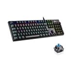 Lecoo KG1101 Kablolu Blue Switch RGB Makro Tuşlu Gaming Mekanik Türkçe Q Klavye siyah