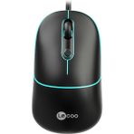 Lecoo MS110 Rgb Kablolu 2400DPI 4 Tuşlu Sessiz Click Optik Gaming Oyuncu Mouse Siyah