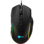 Lecoo Ms140 Siyah Kablolu Rgb Led 6400Dpı 10T Makro Oyuncu Mouse