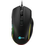 Lecoo MS140 Siyah Kablolu RGB Makro Tuşlu Optik 6400 Dpi Gaming Mouse