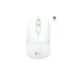 Lecoo WS210 Kablosuz 1600DPI 6 Tuşlu Dual Mod RGB 2.4GHz WiFi+ Bluetooth, Şarj Edilebilir, Windows, Linux ve Mac ile Uyumlu, Sessiz Kompakt Optik Mouse Beyaz