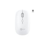 Lecoo WS211 Kablosuz 1600DPI 6 Tuşlu Çift Modlu WiFi + Bluetooth Şarj Edilebilir Sessiz Kompakt Optik Mouse Beyaz