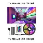 Led 16 Renkli Rgb Şerit Seti, Kumandalı, Silikonlu, Adaptörlü, Işıklandırma Fırsatı