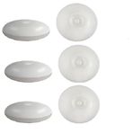 Led Akıllı Küçük Yuvarlak Hareket Sensörü Işığı, Kabine, Depolama Rafı, Şarap Dolabı, Yatak Odası, Soğuk Beyaz Işık için Şarj Edilebilir Pil İçi Yapı, 6 adet.