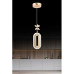 Led Alfa Tekli Gold Ledli Kristal Taşlı Led Avize Oturma Odası Yatak Odası Koridor Gold