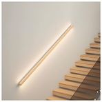 LED Alüminyum Küpeşte Işıkları - Güverte ve Merdiven Kablo Korkuluk Sistemi için Işıklı Yuvarlak Duvar Lambası - İç/Dış Mekan Kullanımı (Doğal-Sol, 19.7"/0.5m)