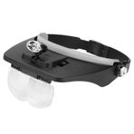 LED Arı Arı Hareketli Büyüteç Cam Montajlı Büyütme Ayna Lens + 15x Büyüteçli Cam Hafif + 10x Masa lambaları