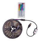 LED Aydınlatma Şeridi 5050 Cep Telefonu Bluetooth App Kontrolü USB TV Arka Plan Işık Şeridi 5V Akıllı RGB Işık Şeridi Seti,2 * 5m