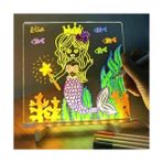 LED Aydınlatmalı Yazı ve Çizim Tahtası - Küçük Boy 20X20 cm - Dream - 20 x 20 cm