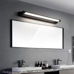 LED ayna lambası, banyo duvar lambaları, modern, minimalist duvar aydınlatması, resim aydınlatması, makyaj lambası, banyo dolabı, aynalı dolap, makyaj masası, oturma odası için (siyah nötr ışık, 80 cm