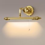 LED Ayna Lambası Retro Ayna Işık Ayarlanabilir Antika Metal Makyaj Işık Vintage Ayna Aydınlatma Banyo Aynası Dolabı Tuvalet Masası Ayna Işık Duvar Işık Sıcak Beyaz Işık 90 cm/16W