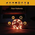 LED Bilgisayar Kasası Şerit Işık Esnek Rgb Lamba Bant Diyot 5V Masa Ekranı Tv Arka Plan Aydınlatması USB ile Çalışan Uzaktan Kumanda 1m (Yurt Dışından)