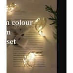 LED Dize Işıkları, 100cm 10LED Bakır Tel, Sıcak Renk, 3 Mod Ayarlanabilir, Pil Kutusu ile, Düğün Doğum Günü Noel Dekorasyon, 4 Adet