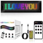 LED Ekran Matrix Panel Cama Yapışan Büyük Boy 16X32 Telefon App Kontrol Digital Araba Yazısı