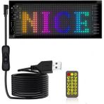 LED Esnek Tabela Araba Dükkan Mağaza LED Şerit Pano Reklam Emoji Isim Özelleştirme Uygulama Destekli - Renkli