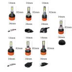 LED Far Ampulü için Beyaz 48W 12V 8000Lm H9006 / Laam98