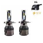 LED Far Ampulü için Çift Renk Sarı/Beyaz H4-36W-4800Lm-12V / Laam492-1