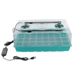 LED Grow Işıklı Bitki Başlangıç Tepsisi, Özelleştirilebilir Aydınlatma, Şeffaf Tasarım, Kapalı Bahçe Kiti için Tam Spektrum, Drenaj Tasarımı