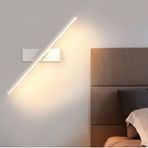 LED iç mekan duvar lambaları 330° dönebilir ayarlanabilir açı duvar aydınlatması modern uzun okuma lambası metal duvar lambası oturma odası yatak odası komodin merdiven boşluğu için (siyah nötr ışık